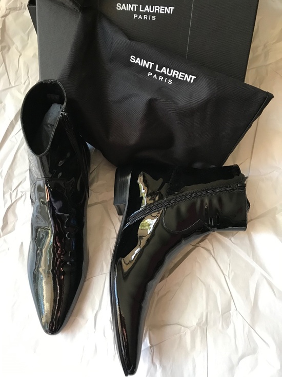 YSL, Brand New Boots, size 8 1/2 (8 fits), Black, Made in Italy